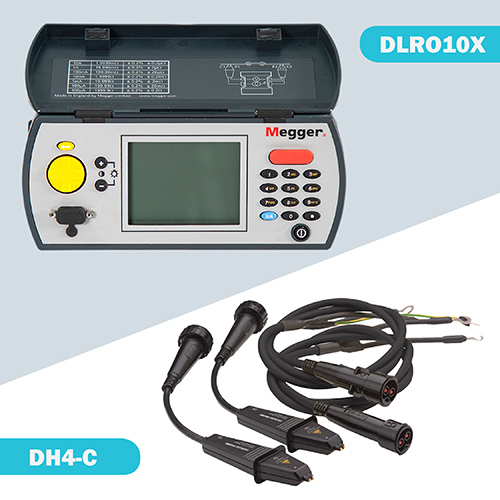 Megger DLRO10X Microhmmeter, 0.1uOhm-2kOhm, 10A, 0.2%, Hi-Lo Limit